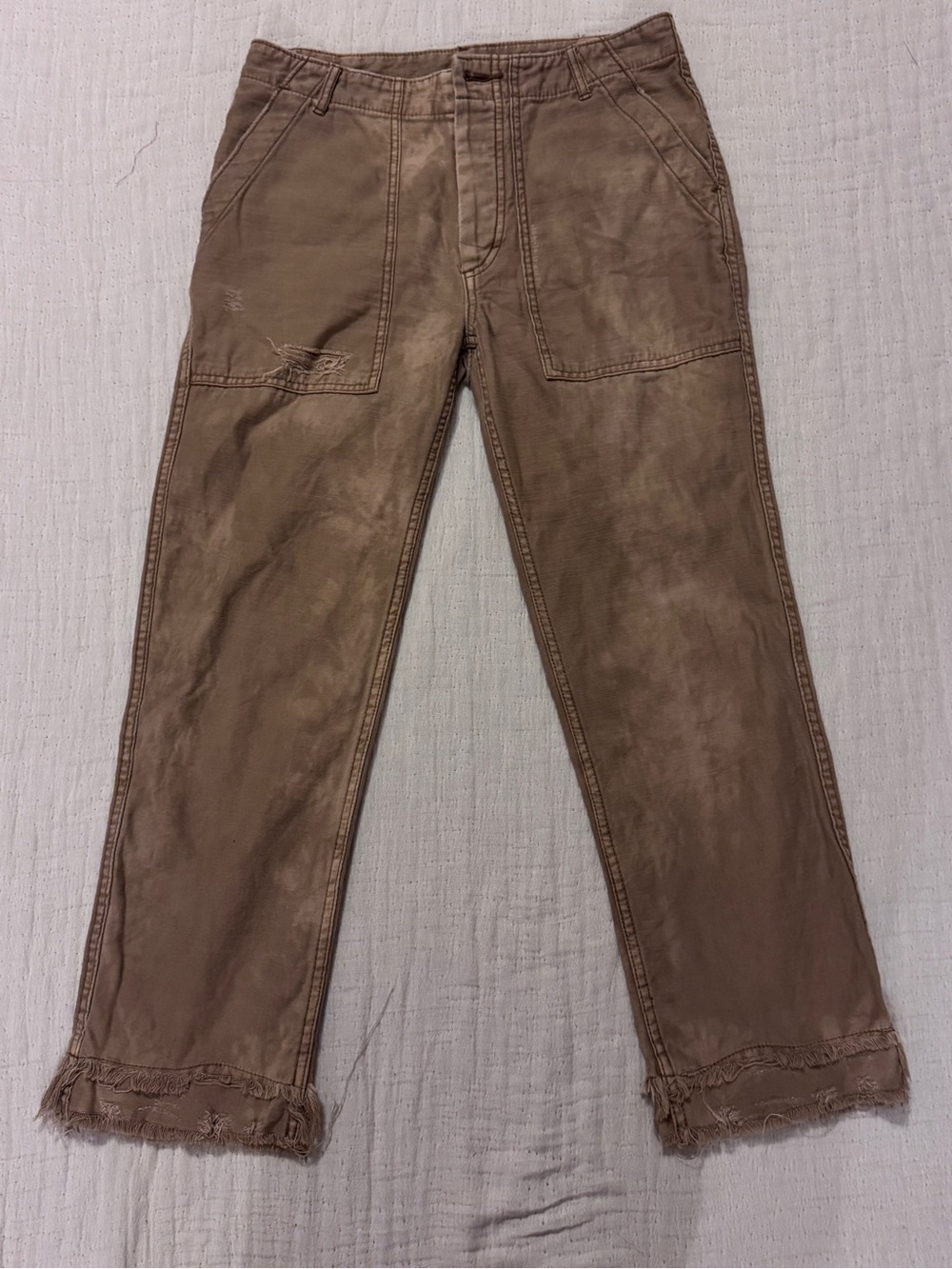 Free People Cargo Pants Sz 27 vintage wash